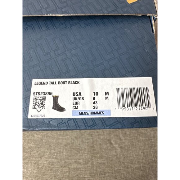 Sperry x John Legend Mens Sz 10 Tall Black Leather Lace-Up Boots w/ Side Zipper - Picture 11 of 11